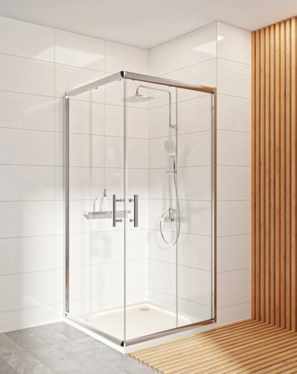 Deante douchecabine 90x90x195 cm - Funkia Evo - Antikalk Nano Coating - Veiligheidsglas