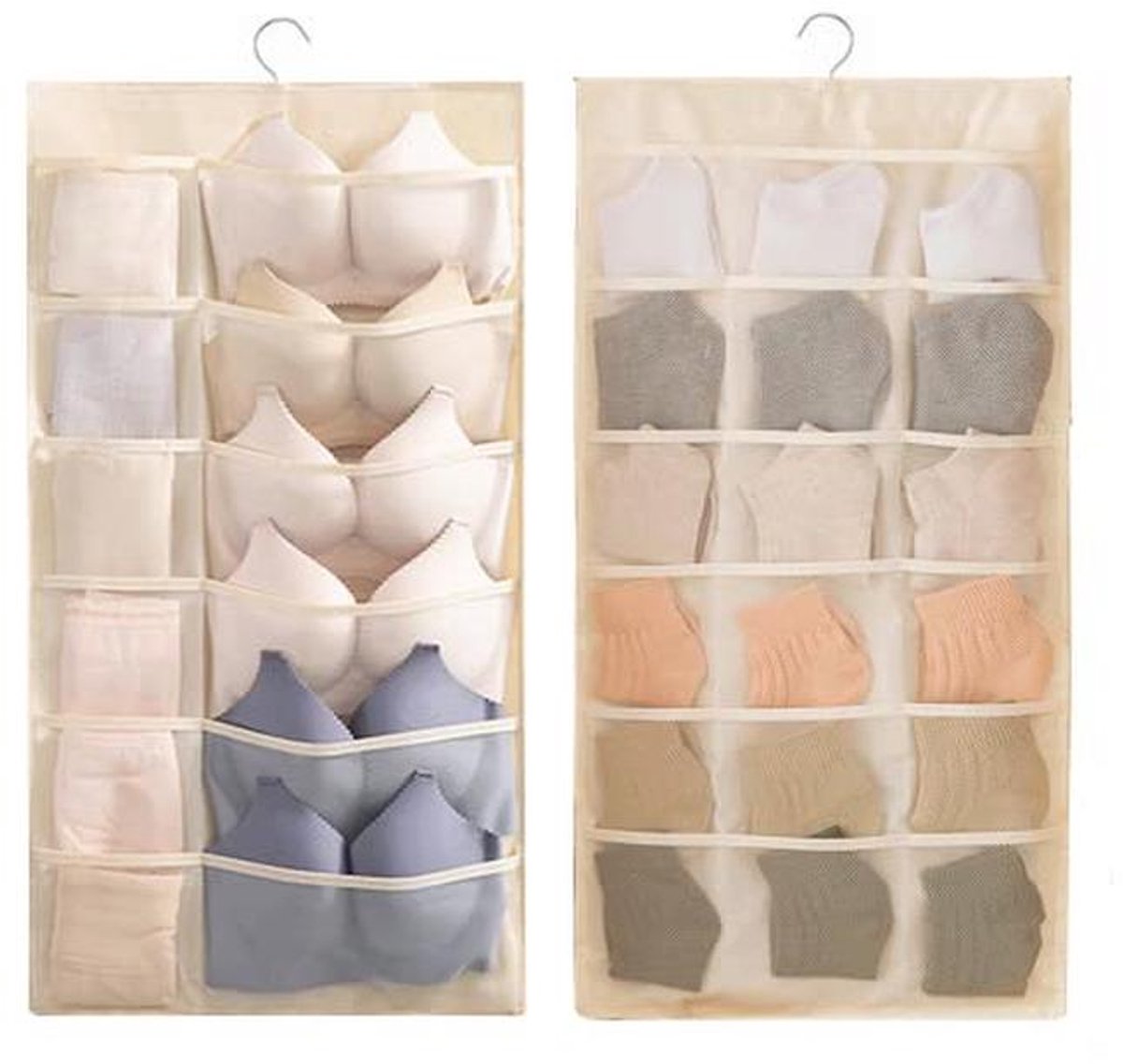 Hanging Storage Organizer met 30 Zakjes voor Kleding en Accessoires