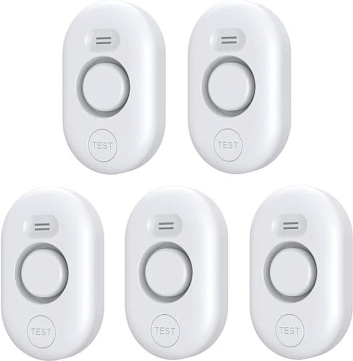 5-pack waterlekdetector met luidalarm en vochtigheidssensor voor thuis en keuken