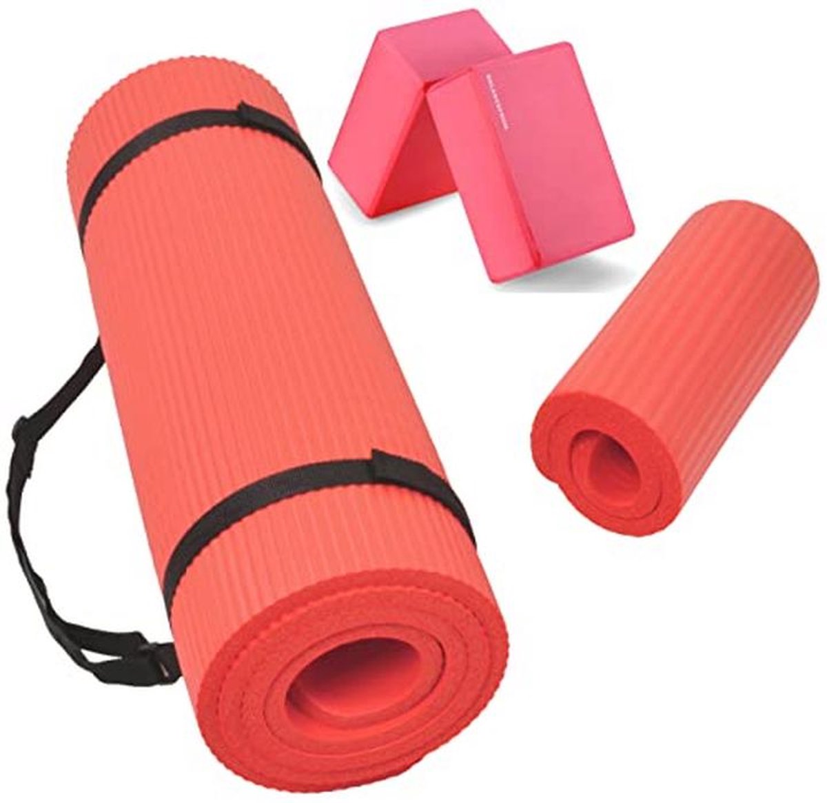 Yoga Mat en Kniebeschermer - Extra Dikke, Antislip en Draagbaar voor Ontspanning en Oefeningen