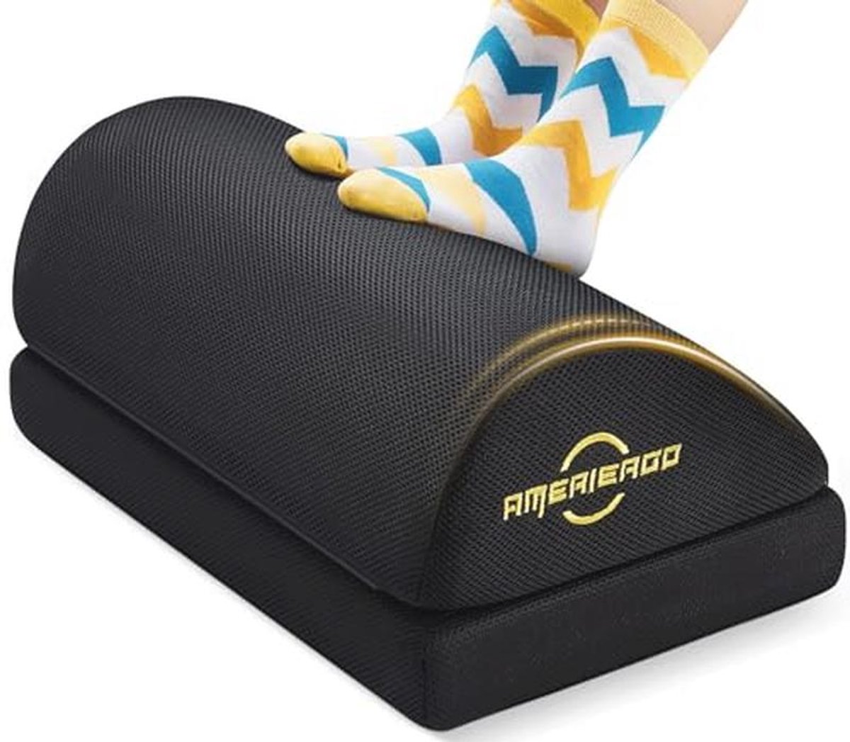 Ergonomische Voetsteun met Verstelbare Hoogte voor Onder Bureau – Traagschuim en Antislip Design