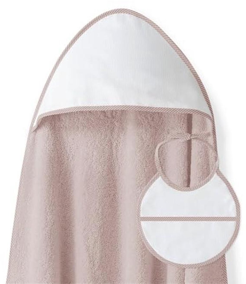 Babybadhanddoek met Capuchon en Slabbetje - 100 x 100 cm, Katoen, Uniseks, Zacht en Comfortabel voor Pasgeborenen en Peuters