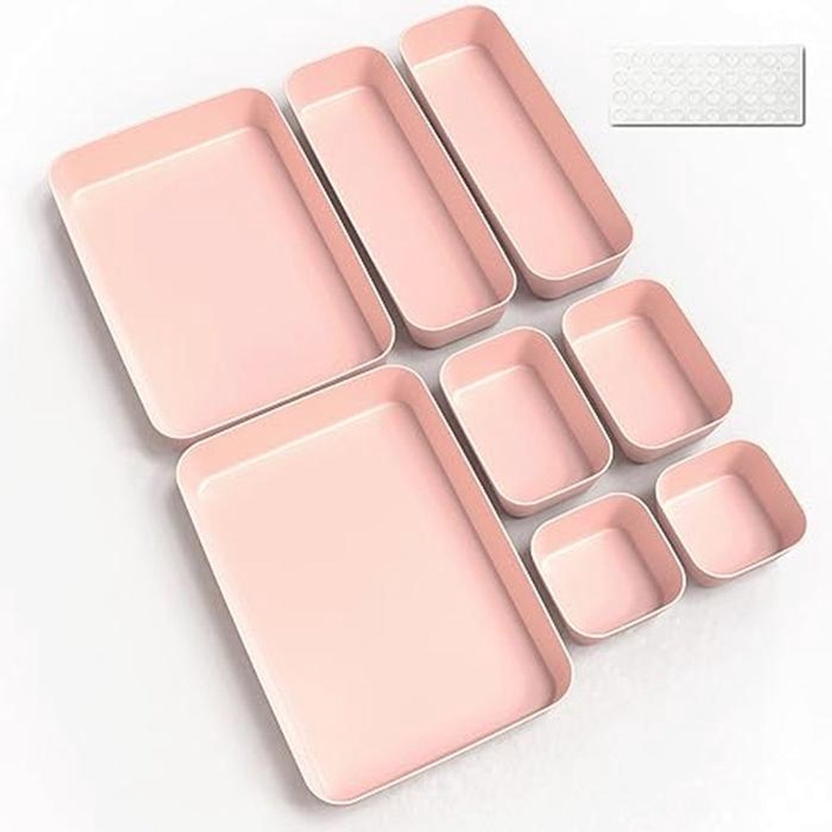 Lade-organizer set van 8 – veelzijdige opbergoplossing voor keuken, badkamer en kantoor