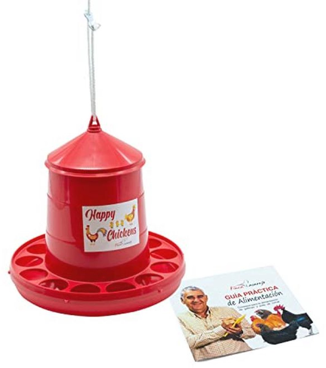 Voederbak voor Kippen van Robuuste Kunststof - 4 kg Capaciteit