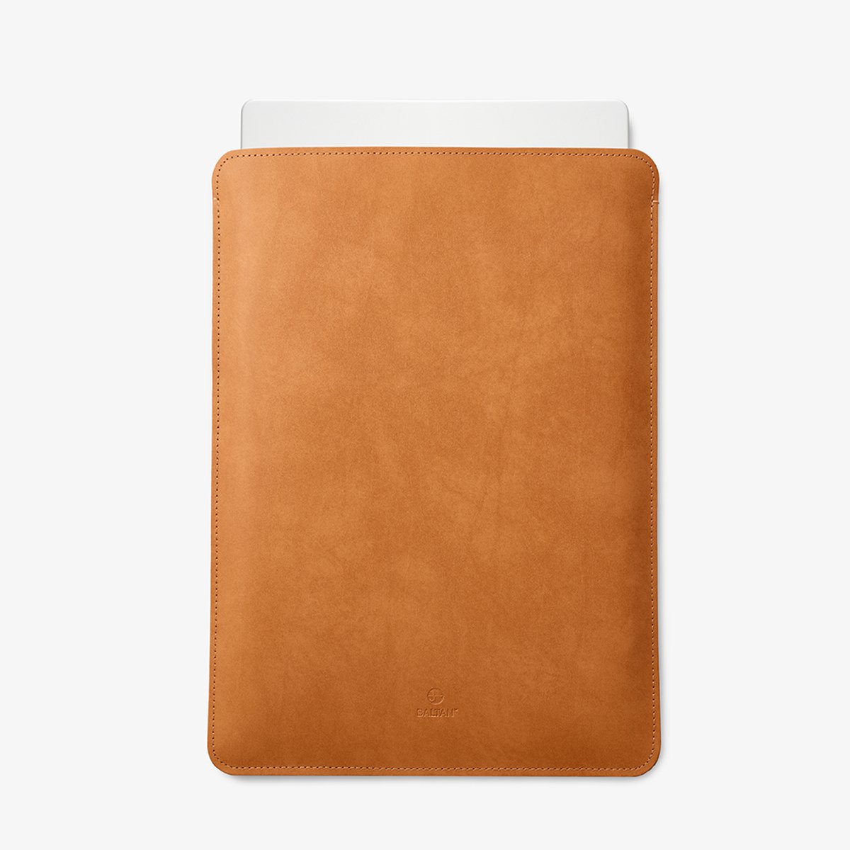 Baltan Leren Laptop Sleeve - Voor MacBook Pro 15.6 Inch - Laptophoes - Bruin