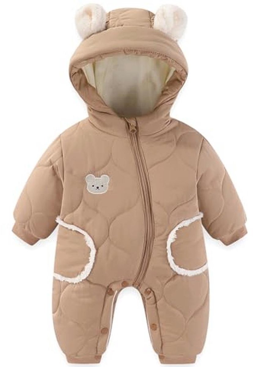 Winter Sneeuwpak voor Baby Meisjes en Jongens - Dikke Jumpsuit met Ritssluiting