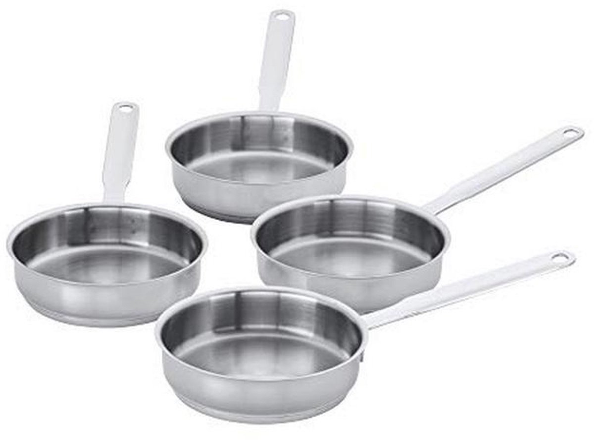 Mini Koekenpan Set - 4-delige Set Geschikt Voor Alle Platen