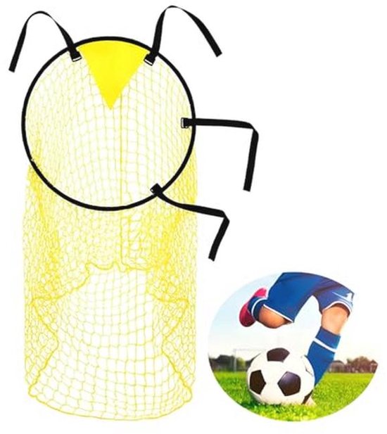 Opvouwbaar voetbal-rebound-net, 85 x 85 cm, rebound-net voor volleybal, dubbellaags PE-mesh, verstelbare hoek, competentietraining voor voetbal, volleybal en basketbal