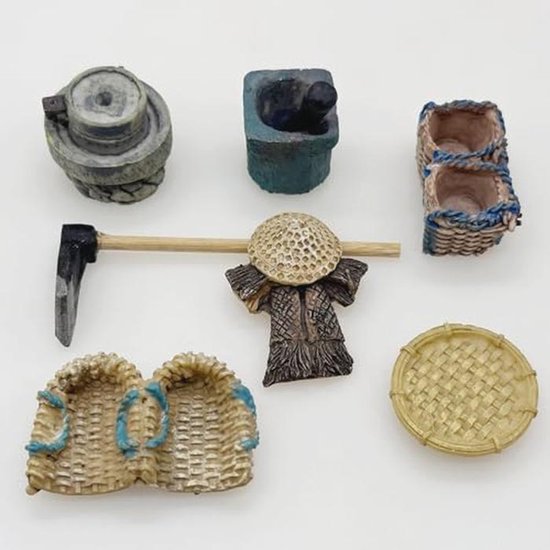 Miniature Fairy Garden Tools Set - 14-Piece Mini Garden Accessories for DIY Decor van Merkloos	 — afbeelding 3