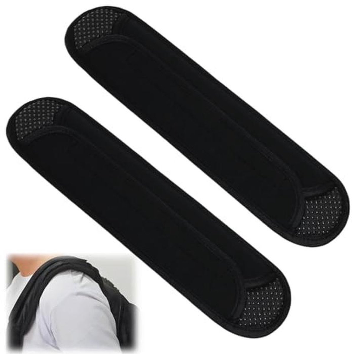 Set van 2 universele schouderkussens met ultradik traagschuim voor ultiem comfort en stressvermindering