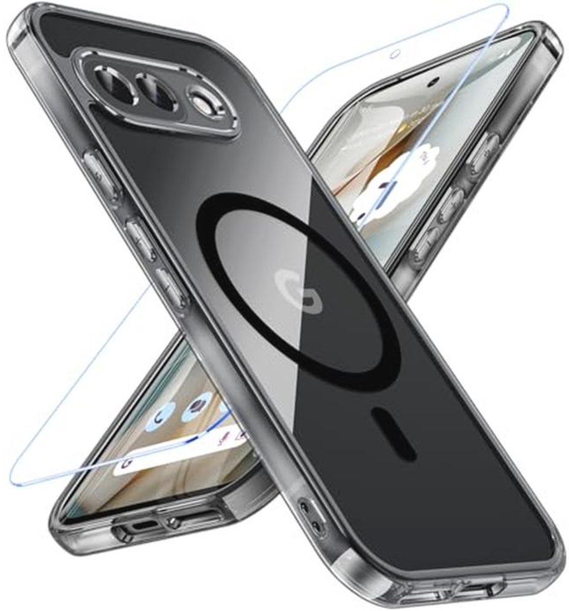 Telefoonhoesje voor Google Pixel 9a - Magnetisch, Schokbestendig en Transparant