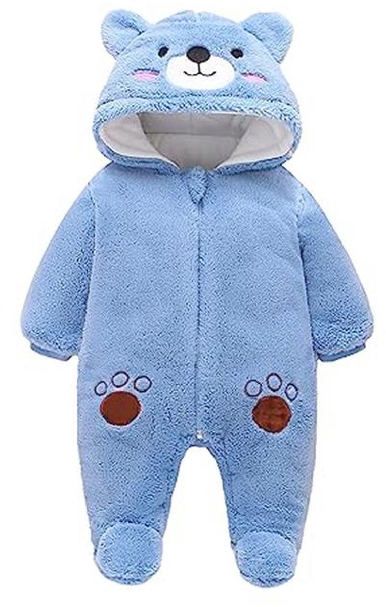 Pasgeboren Baby Hooded Fleece Snowsuit - Voordelig en Comfortabel