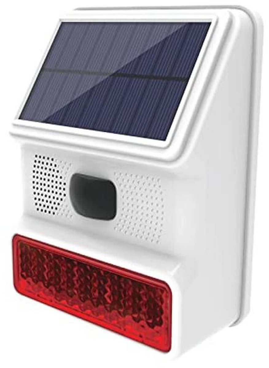 Buitensirene met 110 dB en LED-knipperlicht voor Alarmsystemen