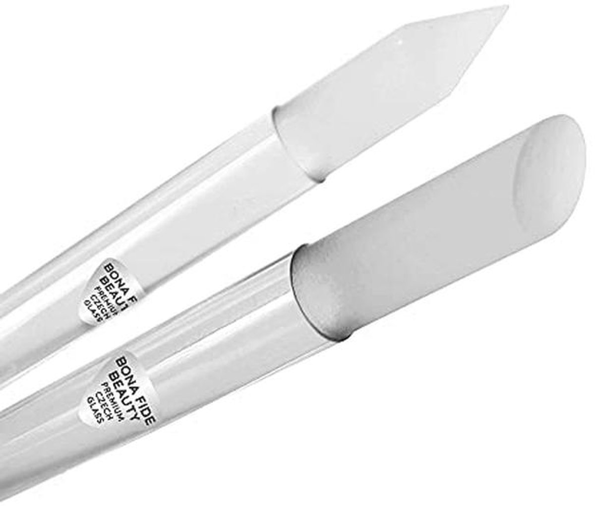Glazen Nagelriemduwer Set van 2 - Premium Manicure Nagelverzorgingsgereedschappen