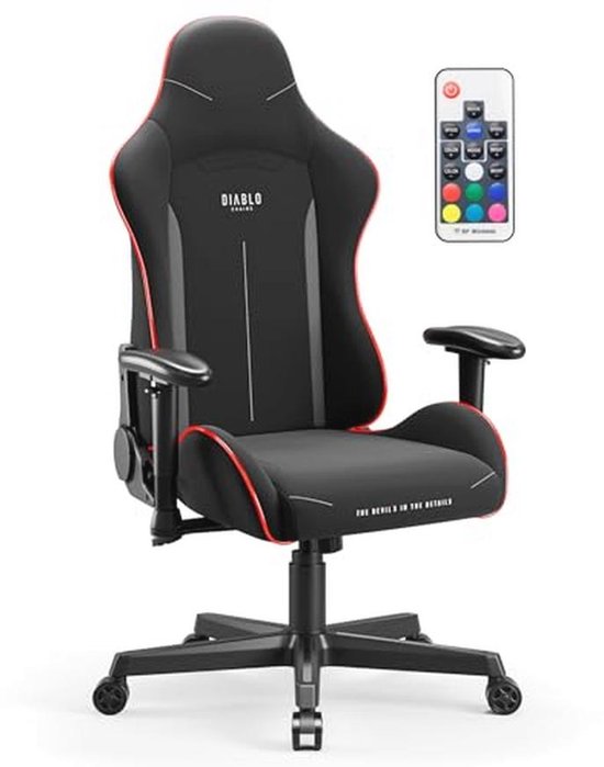 Gamingstoel - PU lederen computerstoel ergonomische bureaustoel met lendensteun, in hoogte verstelbare rollende bureaustoelen met opklapbare armleuningen