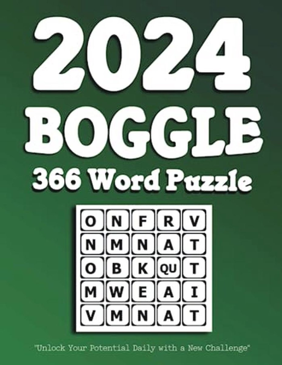 Ontdek dagelijkse uitdagingen met 366 puzzels - Boggle Puzzelboek 2024