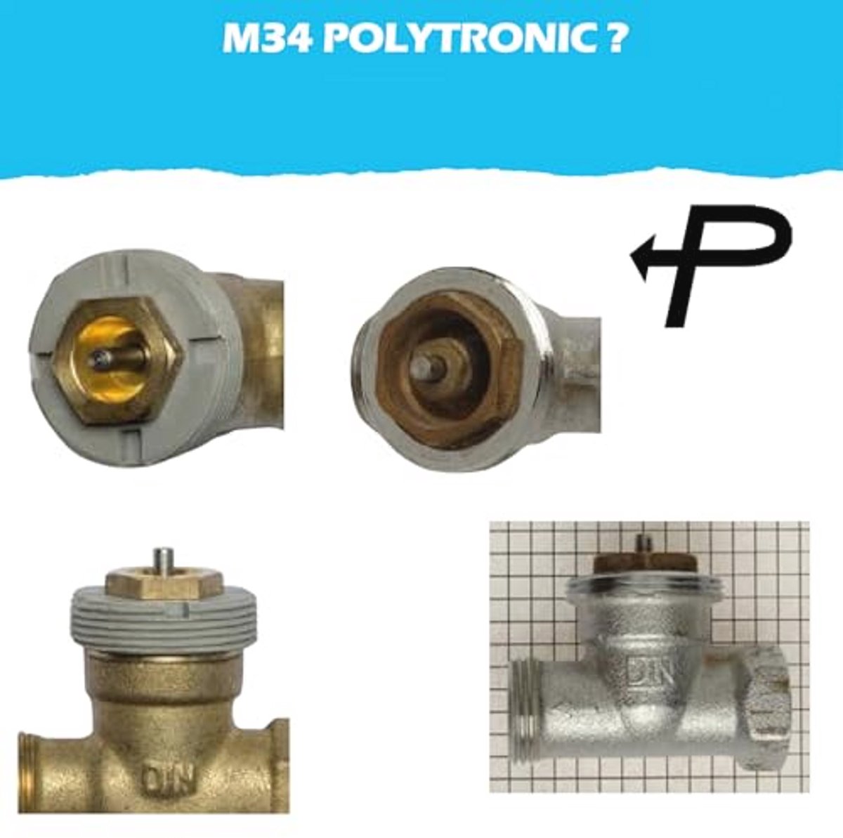 Radiatoradapters M34 x 1,5 vrouwelijk naar M30 x 1,5 voor slimme thermostaten - set van 2