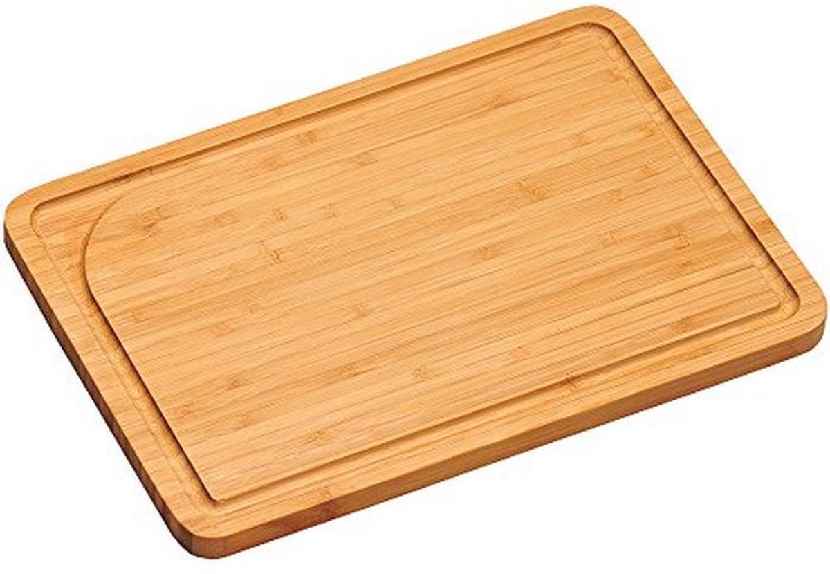 Snijplank van bamboe met sapgoot - 33 x 23 x 1.5 cm