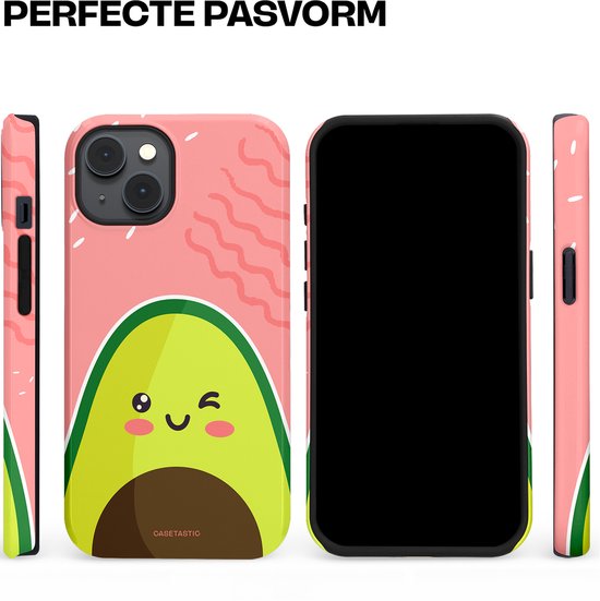 Casetastic Hoesje Geschikt voor Apple iPhone 14 Magsafe - Stijlvolle Beschermende Duo-layer Case - Avocado Vibes