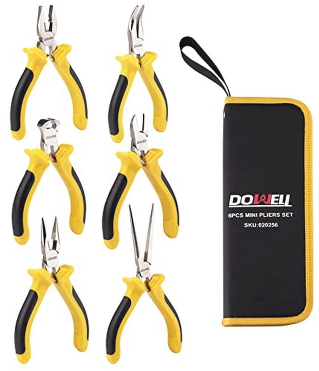 Mini Tangen Set 6-delig voor Sieraden Maken en Reparaties