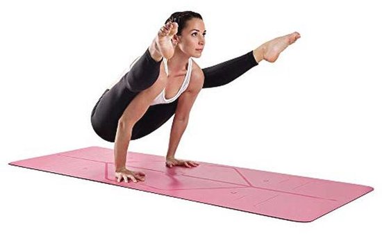 LIFORME Yogamat, 's werelds beste milieuvriendelijke, antislip yogamat met het originele unieke uitlijningsmarkeringssysteem, biologisch afbreekbare mat van Liforme — afbeelding 5