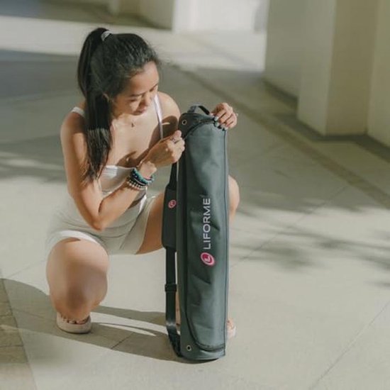 LIFORME Yogamat, 's werelds beste milieuvriendelijke, antislip yogamat met het originele unieke uitlijningsmarkeringssysteem, biologisch afbreekbare mat van Liforme — afbeelding 3