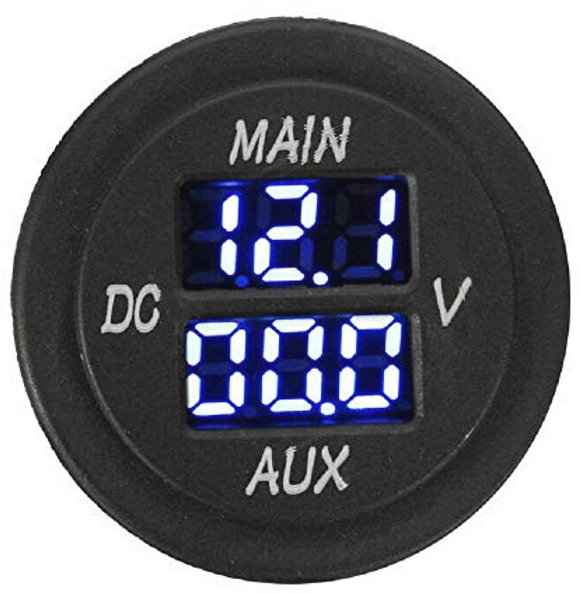 Digitale Ronde Panel Voltmeter en Ampèremeter voor Auto en Motorfiets - 12-24V