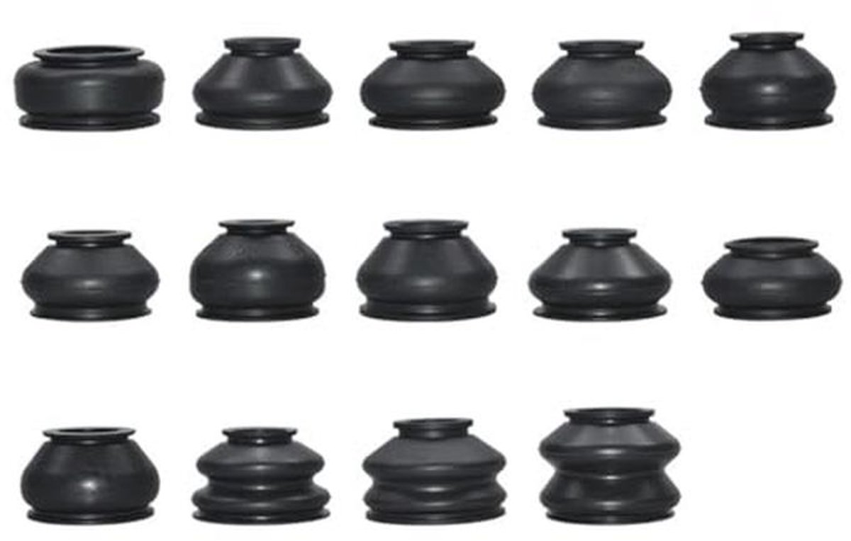 14 Stuks Universele Kogelgewricht Rubber Covers - Set van Stofkappen voor Auto