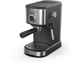 HiBREW H5A Espresso Machine – koffiezetapparaat – 15 Bar – Nauwkeurige Temperatuurmeter – Sterke Stoomfunctie – 1.2L – Melkopschuimer – One-Touch Koffiezetapparaat