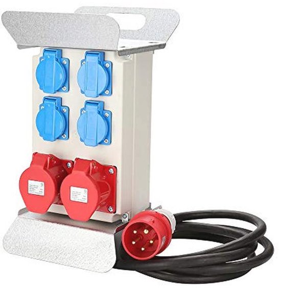 Bouwwandverdeler 16 A stroomverdeler met schakelaar 250 V wandverdeler waterdicht voor binnen en buiten werkplaats fabriek