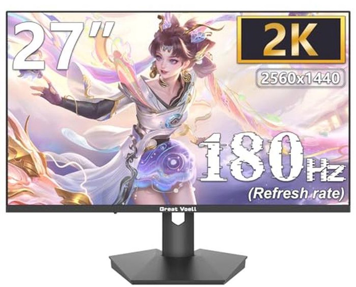 27 Inch Gaming Monitor QHD 180Hz met Oogbescherming en FreeSync