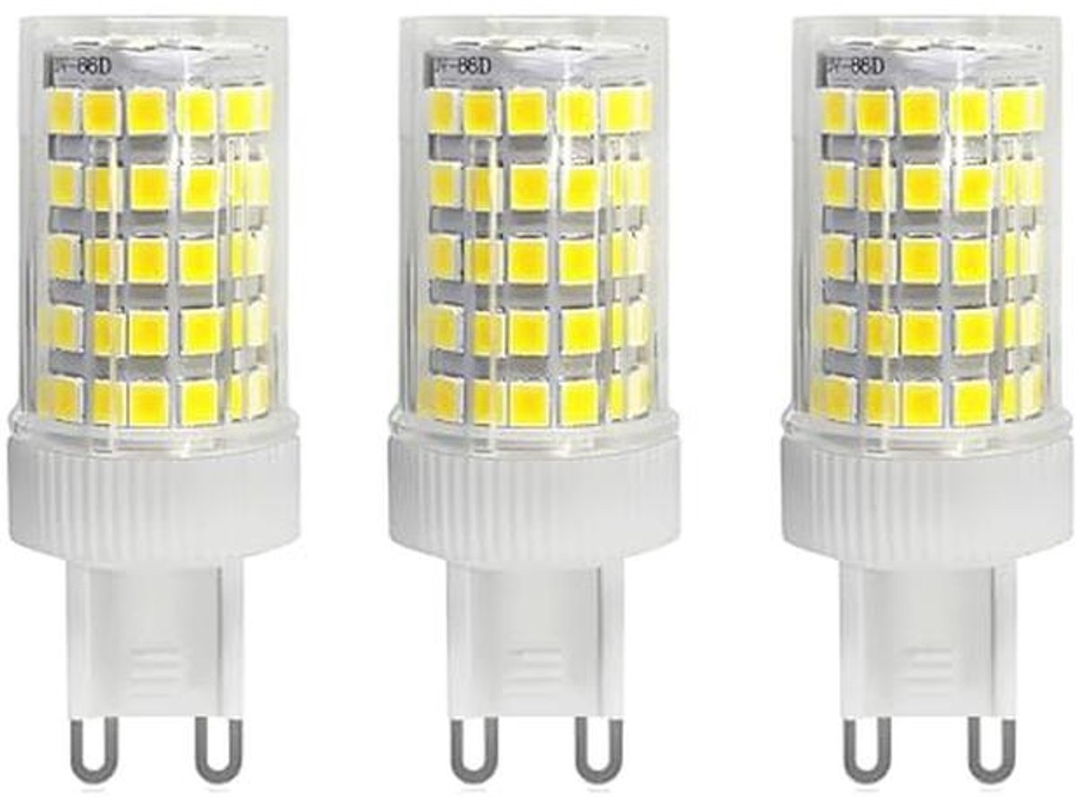 Set van 3 G9 LED-lampen 10 W - Koud Wit 6000 K - 1000 lm - Niet Dimbaar - Energiebesparend