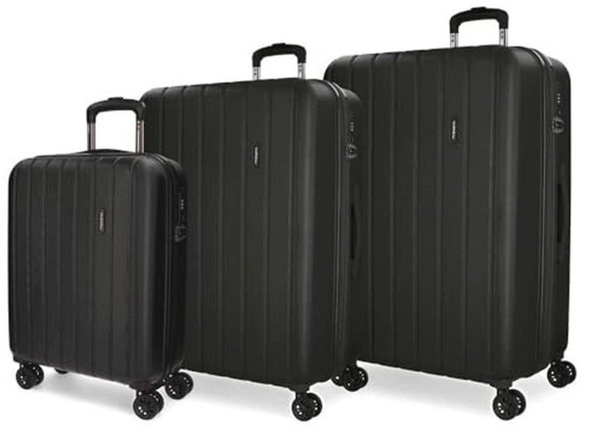 Set van 3 Koffers in Wit en Grijs - Ideaal voor Verre Reizen