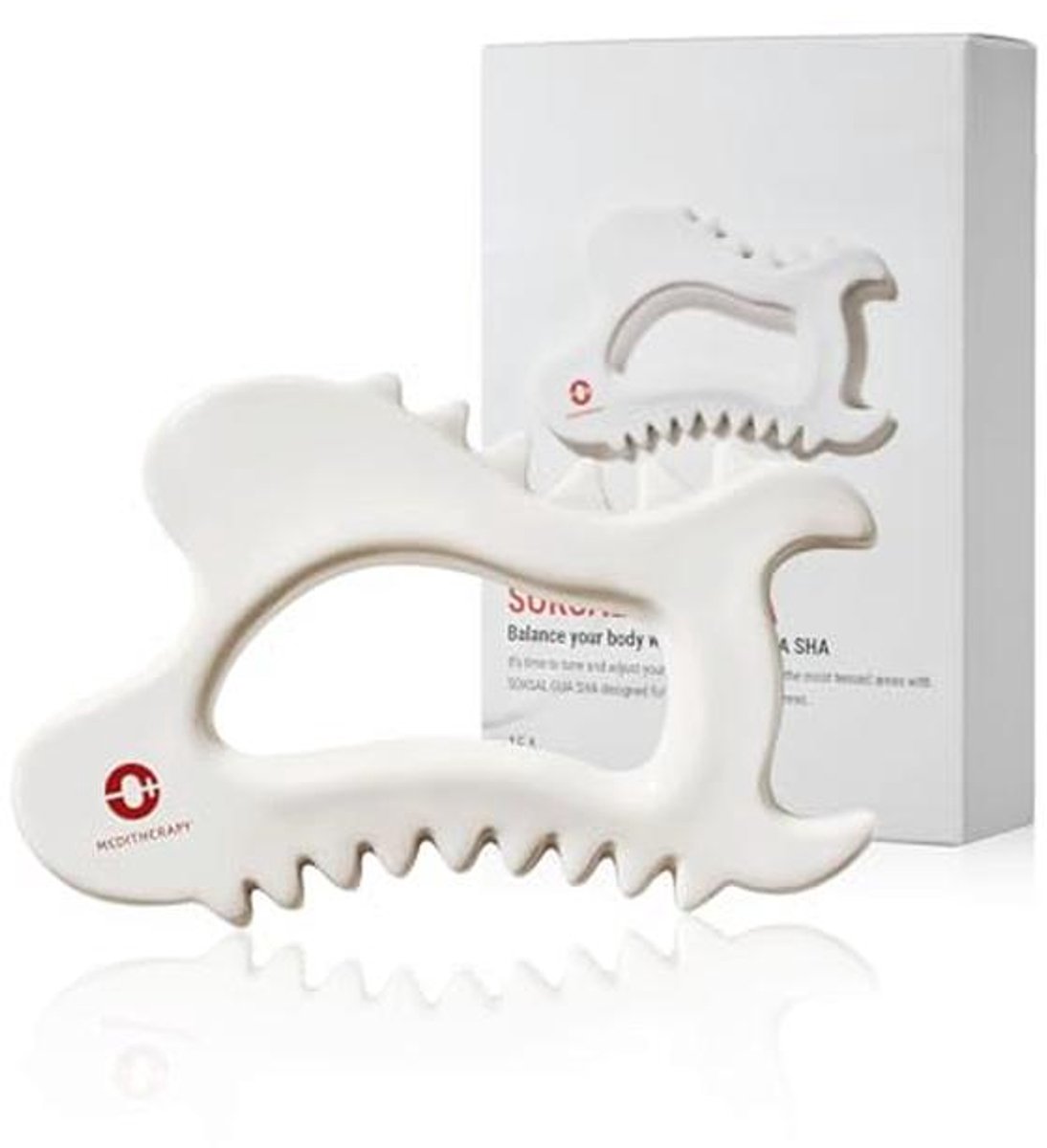 Gua Sha Gezichts- en Lichaamsmassage Tool - Handgemaakt Keramisch Sculpting Gereedschap