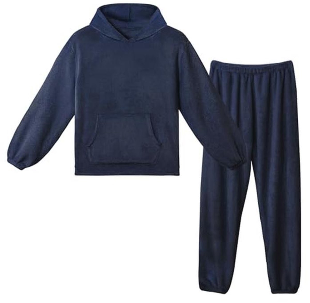 Fleece Pyjama Sets voor Volwassenen – Lange Mouwen Warme Loungewear Nachtkleding voor Winter