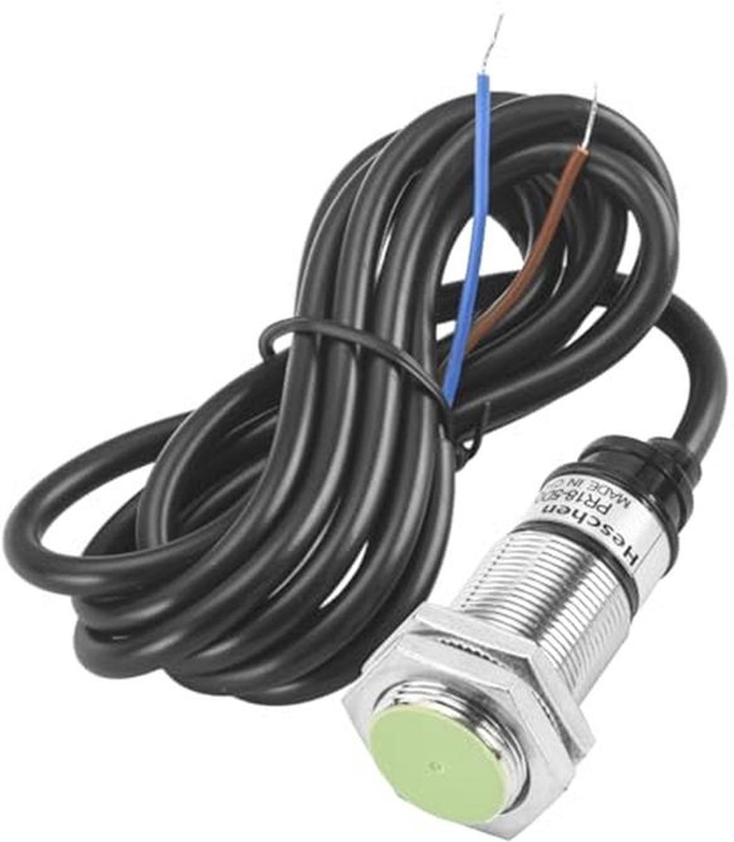 Inductieve Nabijheidssensor Cilindrisch Type 5mm Sensing M18 Rond 12-24 VDC 2-draad Afgeschermd NO