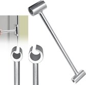 Hinge Clearance Adjustment Wrench - 14-19mm - Praktische Tools voor het Afstellen van Scharnieren - Heavy Key voor Beveiligingsdeuren - Deurscharnier verstelsleutel - Handgereedschap Verstelbare moersleutel