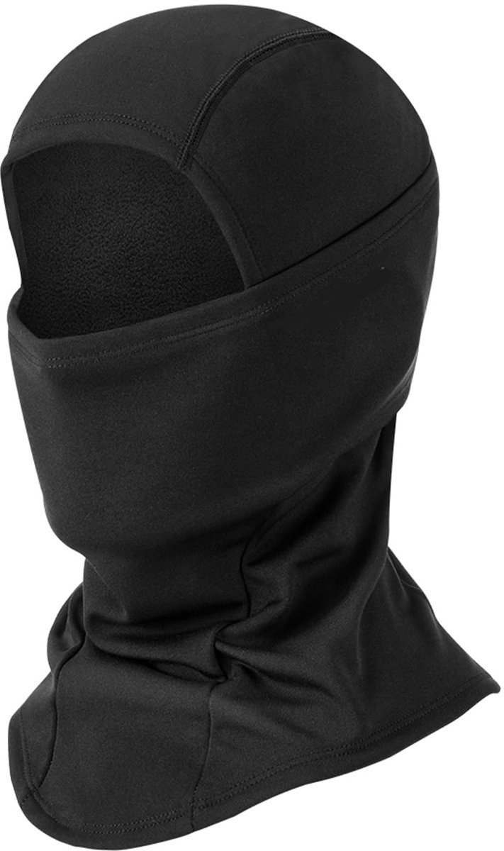 Kraftverdia Unisex thermische hoofddeksel Winterskimasker Motormasker – Volgelaatsmasker Ski-uitrusting Gezichtsmasker unisex winddicht masker Zwart