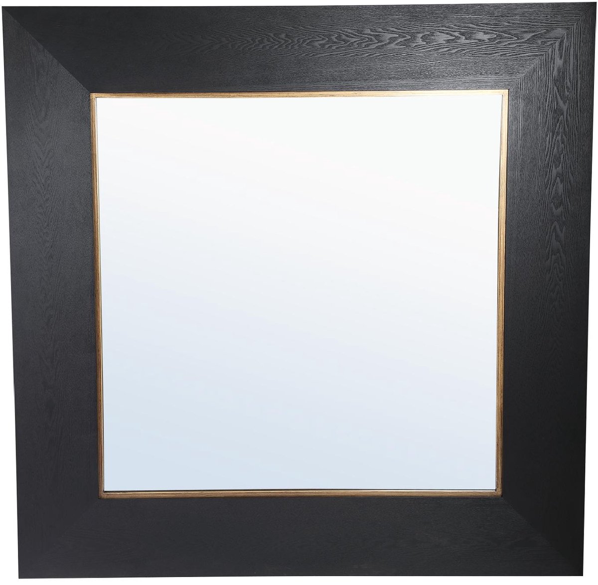 PTMD Spiegel Tiess - Zwart - 139.5x4x139.5cm