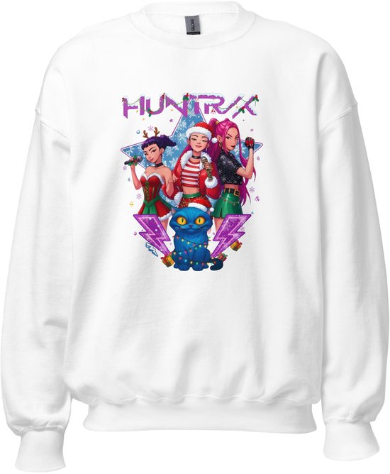 Pull de Noël K- Pop Demon Hunters – Sweat-shirt de Noël style Anime – Cadeau Perfect pour les fans de K- Pop