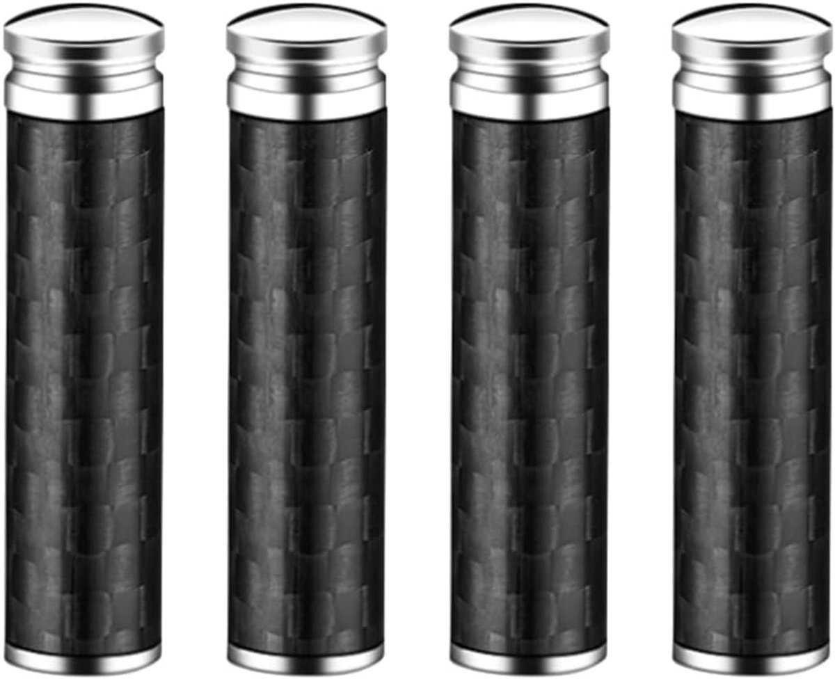 4PCS Car Door Lock Knobs - Carbon Fiber - Universele Decoratieve Deurslotknoppen voor Voertuigen - Auto Accessoires