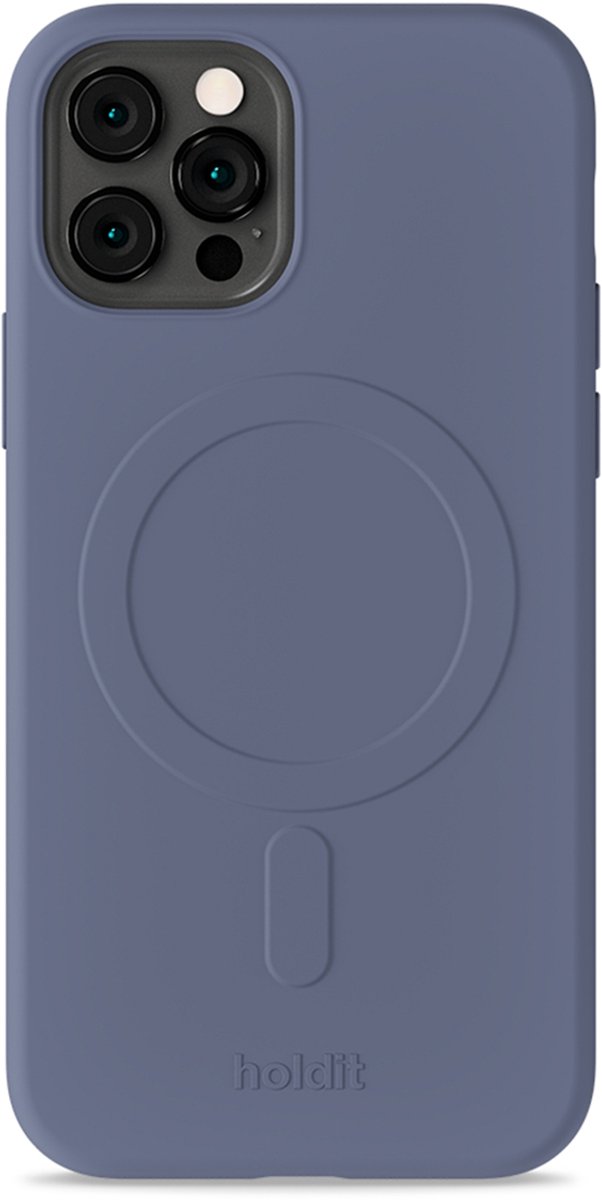 Holdit Soft geschikt voor MagSafe Case geschikt voor iPhone 12 (Pro) - Pacific Blue
