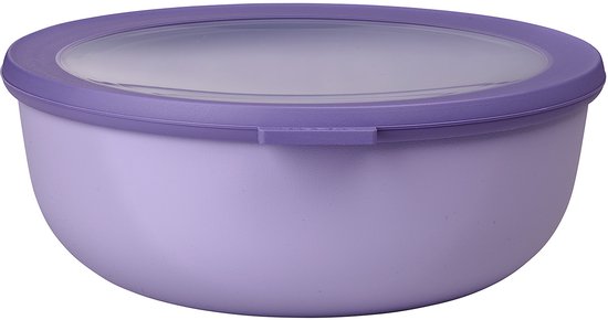 Mepal – Multi bol Cirqula environ 2250 ml – Mag être mis au congélateur, au micro-ondes et au lave-vaisselle – Lilas nordique – Convient comme récipient de préparation de repas, récipient frais, boîte de rangement