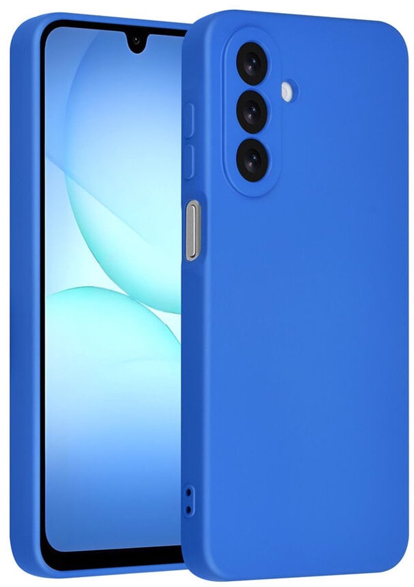 TUNIQ Back cover Galaxy A17 - Siliconen hoesje - Deep Blauw - Schokabsorptie - Nauwkeurige uitsparingen