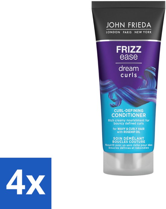 John Frieda – Conditioner – Dream Curls – Kruldefiniërend – 75 ml - Voordeelverpakking - 4 stuks