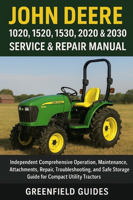 John Deere 1020, 1520, 1530, 2020 & 2030 Service & Repair Ma ... - cover