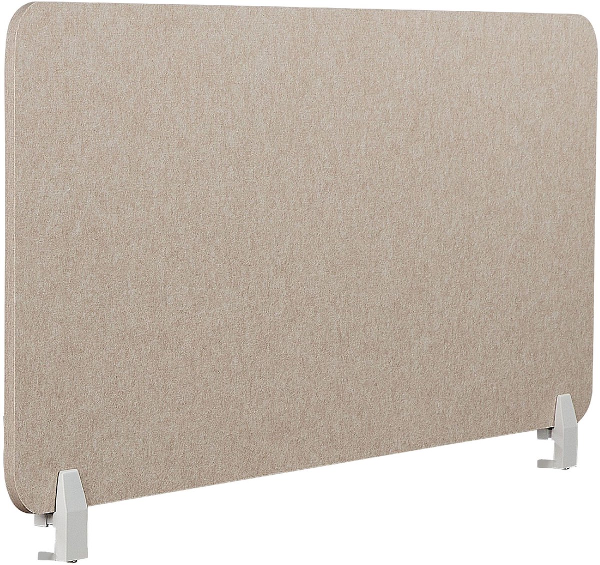 BELIANI SPLIT - Bureauscheidingswand - Beige - 120 x 50 cm - Polyester