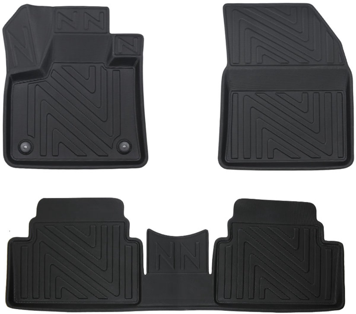 Rubbermatten Citroen C5 Aircross 2019-heden (complete set) - Premium carbonlook