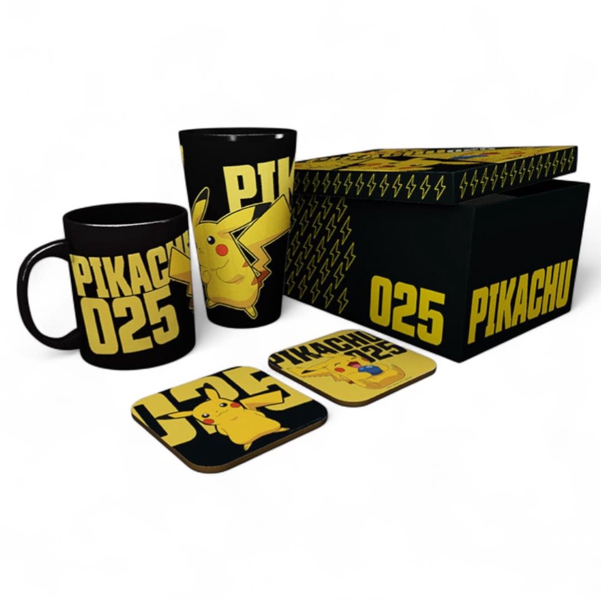 POKEMON - Pck Glass XXL+Mug+2 Coasters"Glow in the dark