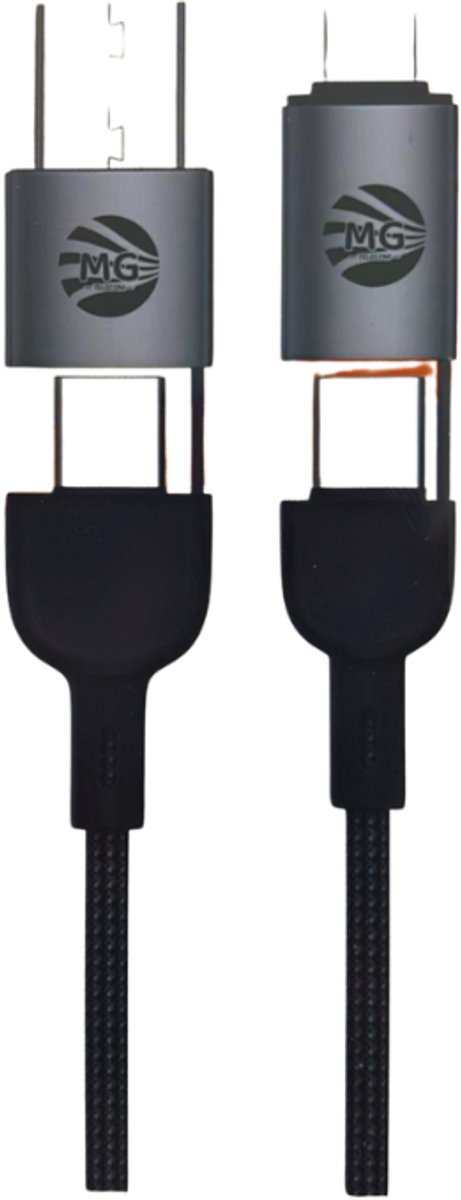 MG CA31 – 4-in-1 snelladerkabel – Zwart